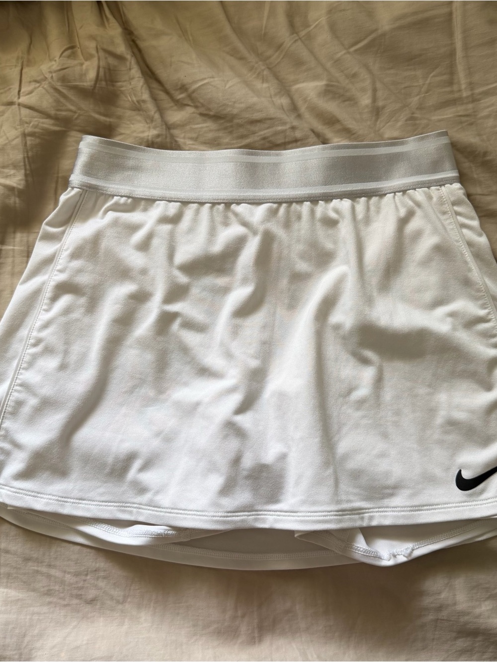 Nike White tennis Skirt with Built-In Shorts